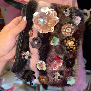 Betsey Johnson fuzzy bag